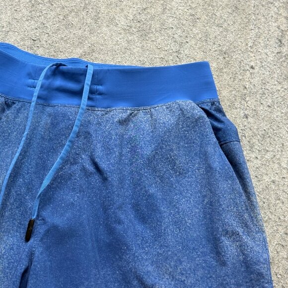 Lululemon License to Train Shorts Men L Blue Marbled Linerless 10" - Picture 3 of 16